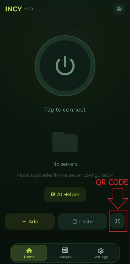 اسکنر QR CODE برنامه incy